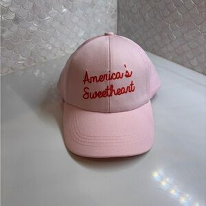 America’s Sweetheart Pink Baseball Cap Adjustable Madd Hatter NWT